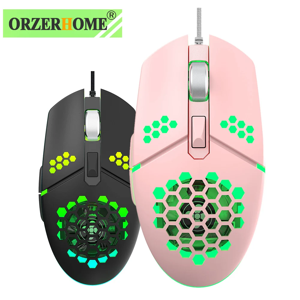 

USB-мышь компьютерная ORZERHOME, RGB, с вентилятором охлаждения, 3200 DPI