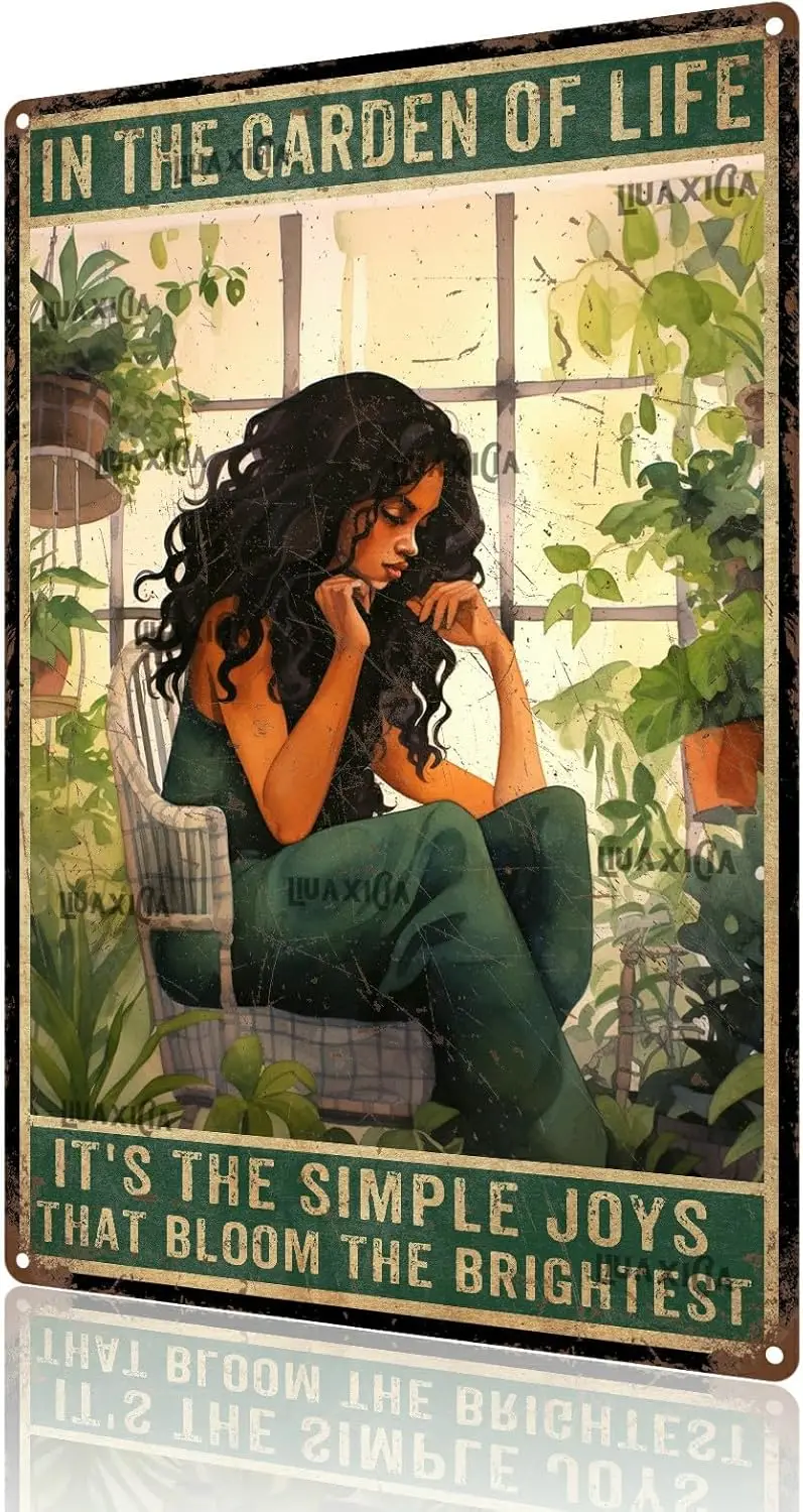 Настенный декор Vntage t's The Smple Joys That Bloom Brghtest Tn Sgn Ретро Rustc Outsde Плакат Gardenng Lover Gfts