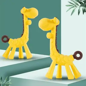 Wholesale 10pcs/lot Baby Teether Toys Silicone Chew Dental Care Toothbrush Fawn Molar Rod Giraffe To Bite The Teether Safty Gift Wholesale 10pcs/lot Baby Teether Toys Silicone Chew Dental Care Toothbrush Fawn Molar Rod Giraffe To Bite The Teether Safty Gift