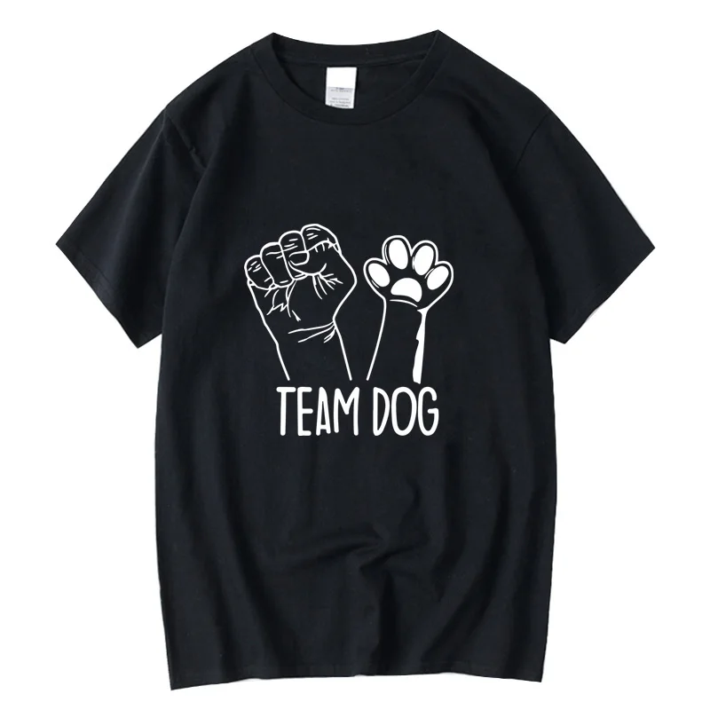 

FPACE T-shirt High Quality 100% cotton funny team dog printing casual short sleeve summer cool loose men t-shirt mens tee shirts