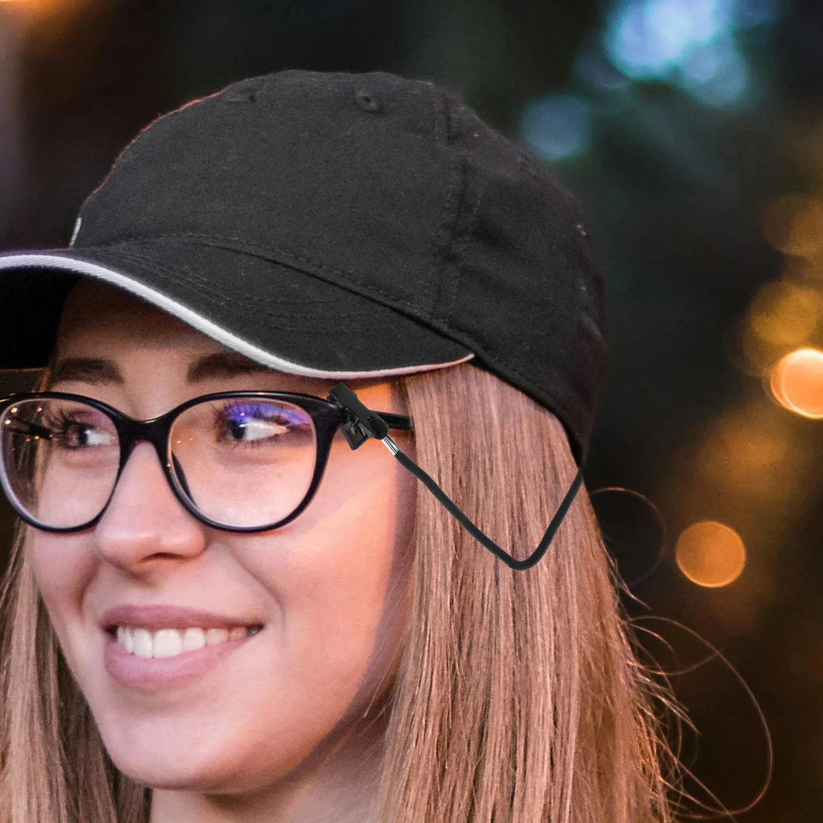 2-х шт. фиксатор шапки для шнура рыбалки зажимы троса черный ветрозащитный ремень