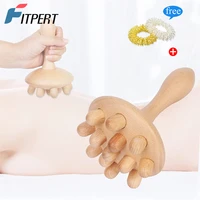 1pc wooden mushroom massager wood therapy massage cup anti cellulite massage tools for maderotherapia colombiana body sculpting