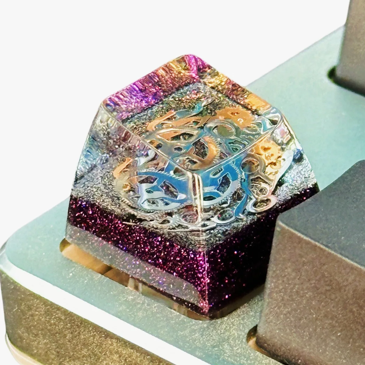 Каучуковая индивидуальная металлическая крышка шестеренки для клавиатуры