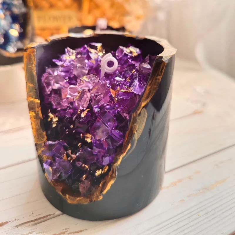 

Crystal Ore Candle Aromatherapy DIY Soy Wax Scented Candles Home Decoration Birthday Gift Famous Decorations Shooting Prop