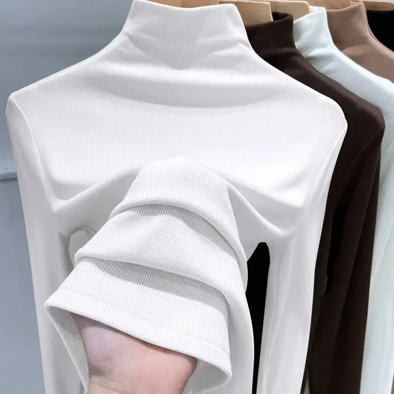 Черное поло с черепаховым воротником женская трикотажная футболка внутренней