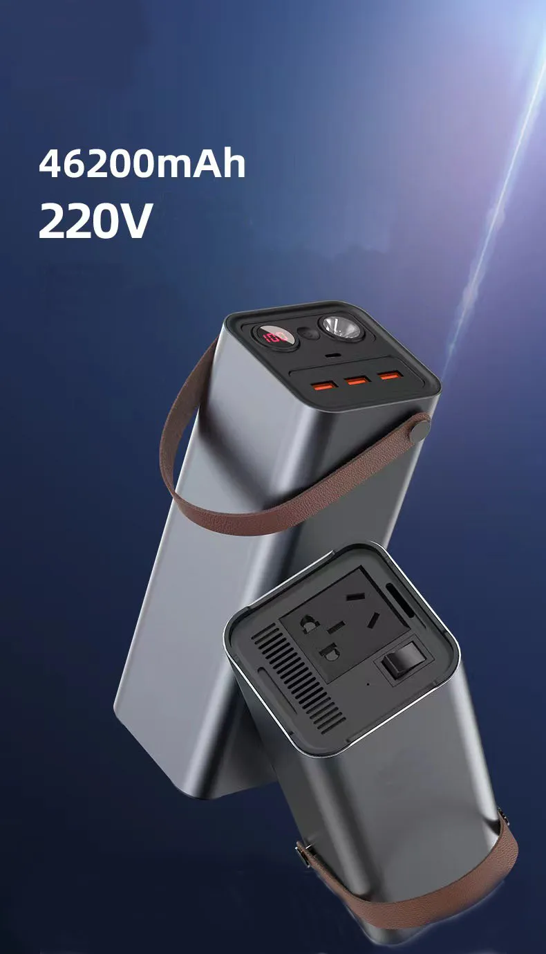 

Power Bank 154W 41600mAh Super High Capacity External Battery Charger Portable Generator with AC DC USB Wireless