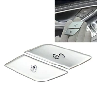 2 pcs car door lock switch button sticker interior accessories silver decorative sticker for mercedes c e class w205 w213 gl