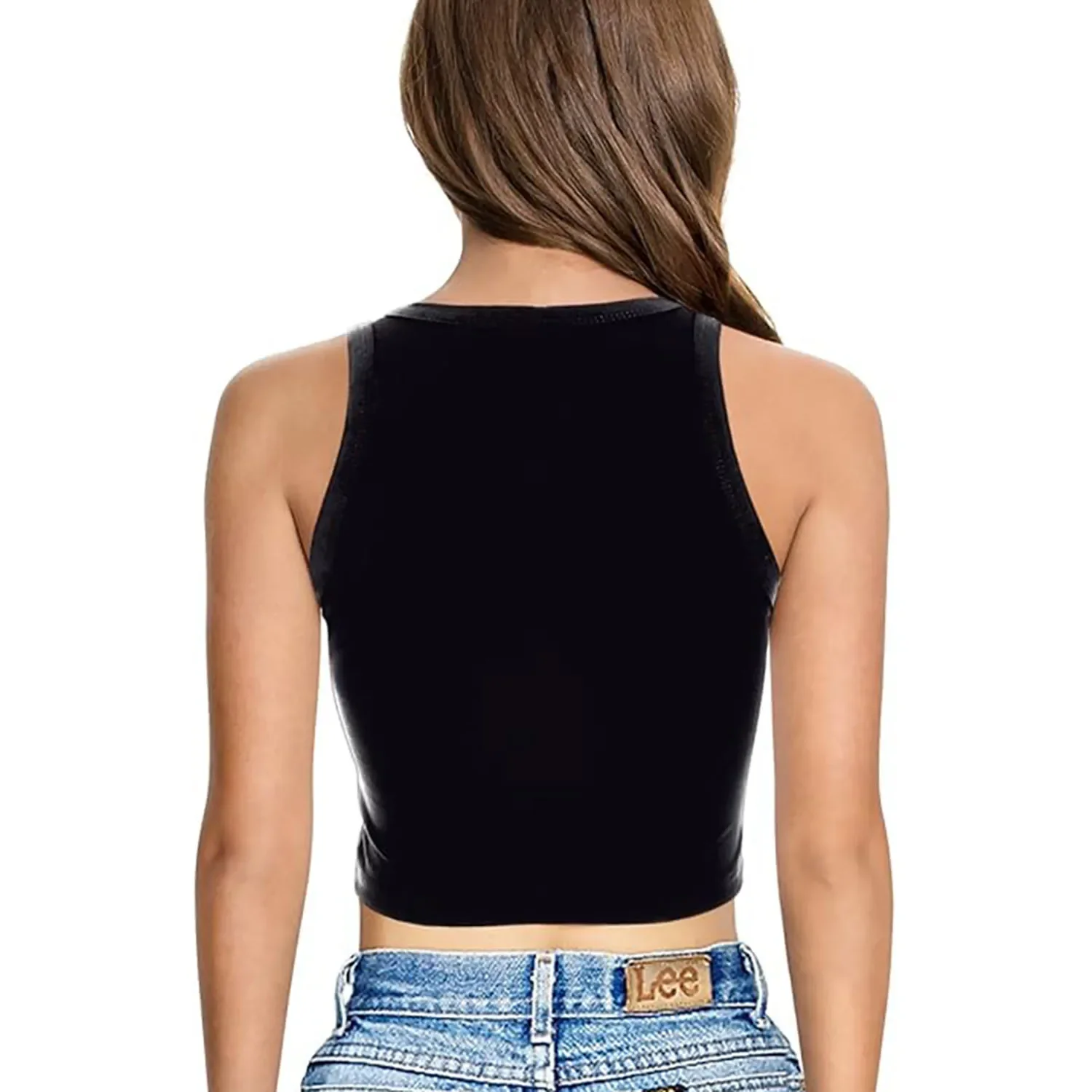 Saint Patrick's Day Lucky Love Printed Crop Tops for Women Sleeveless Shirt Summer Harajuku Female Casual Y2K Tank