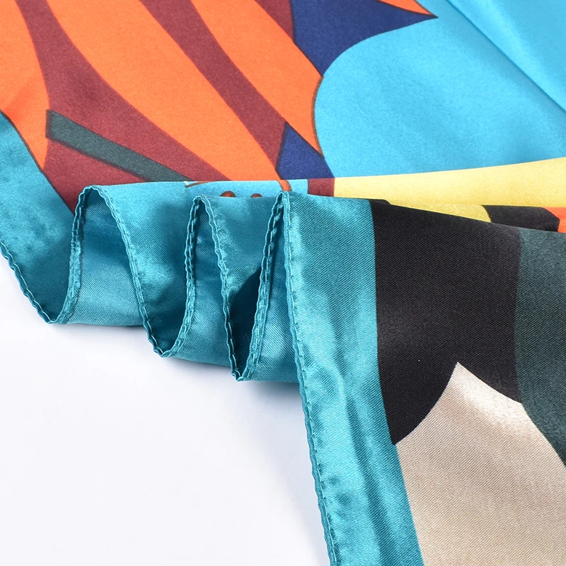 Новые модные большие шарфы 90 тонов в стиле ретро универсальные оптовая продажа