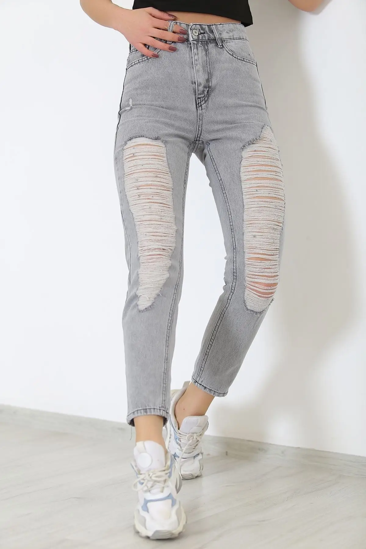 

Женские джинсы, лазерная стирка автомобиля, Длинные прямые брюки, уличная одежда, женские пуговицы на молнии