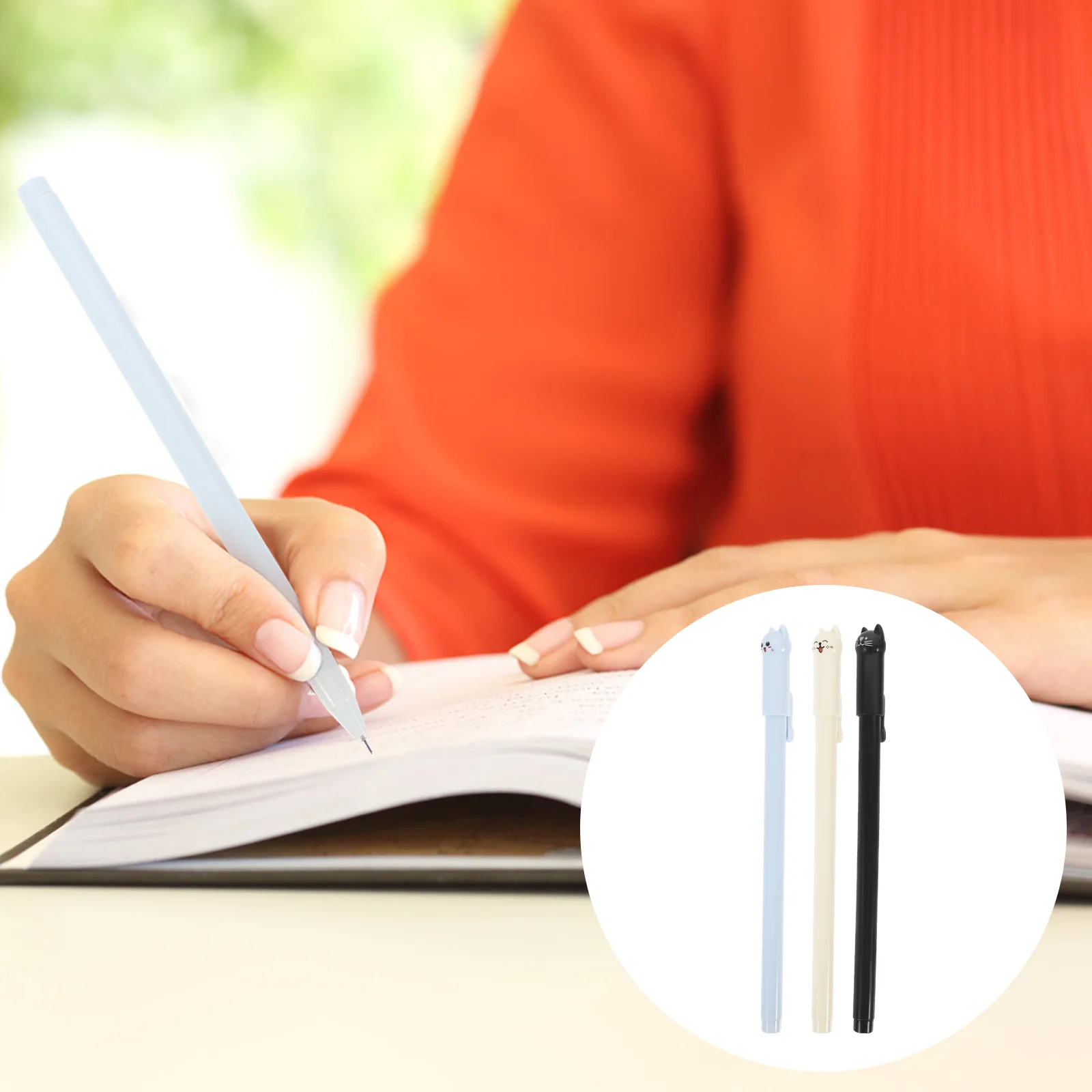 

12pcs Signature Pens Adorable Gel Ink Pens Cartoon Prize Pens for Home School Office