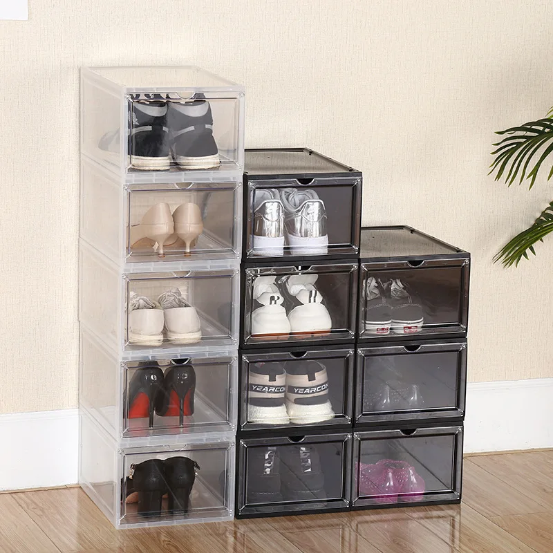 

Антиокислительная коробка для хранения обуви для кроссовок, прозрачная акриловая коробка для хранения обуви, стена для хранения обуви