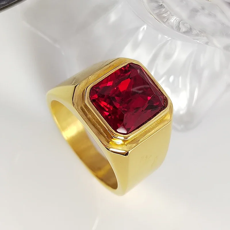 Модные мужские бриллиантовые Позолоченные ювелирные изделия из нержавеющей