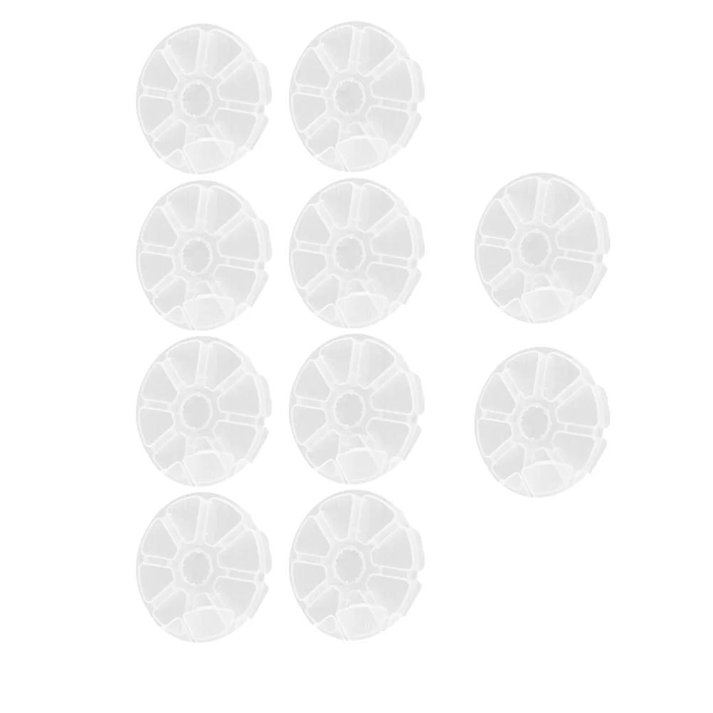 

Box Compartments Jewelry Plastic Display Case Organizer Storage Desktop Container Bead Containers False Nail Clear Round