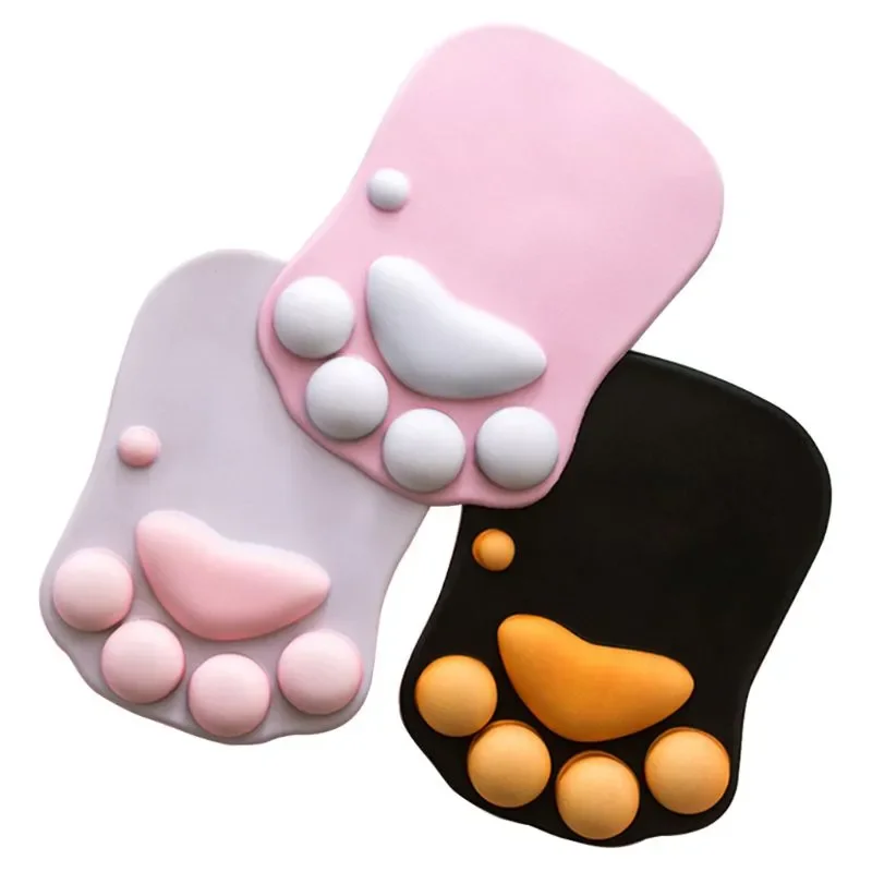 

Quality Cute Cat Paw Mouse Pad Nonslip Silicone Mice Mat PC Computer Wrist Rest Support