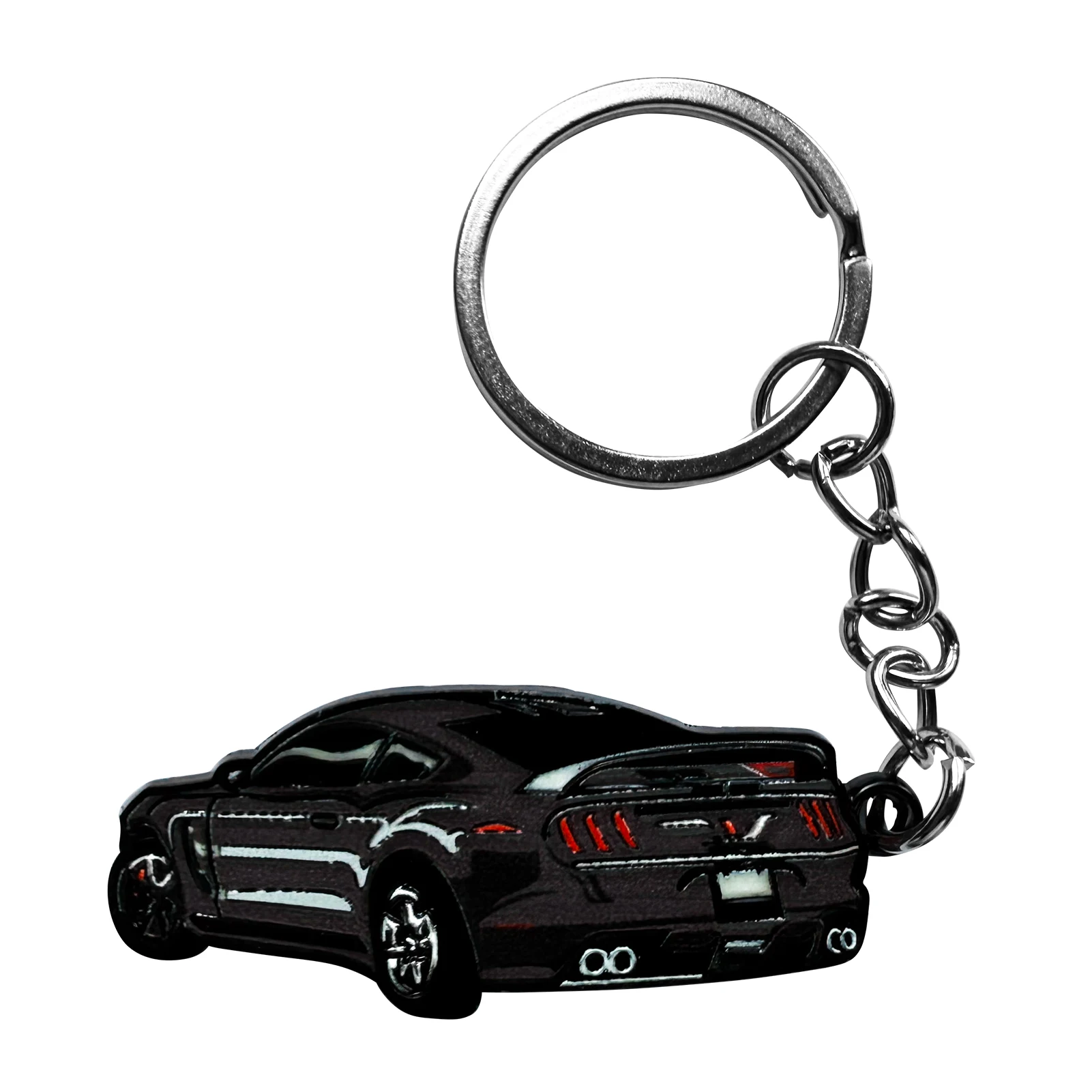 

Автомобильный брелок для Ford Mustang, металлический крутой прочный автомобильный брелок для ключей, совместимый с аксессуарами Mustang, брелок с кольцом