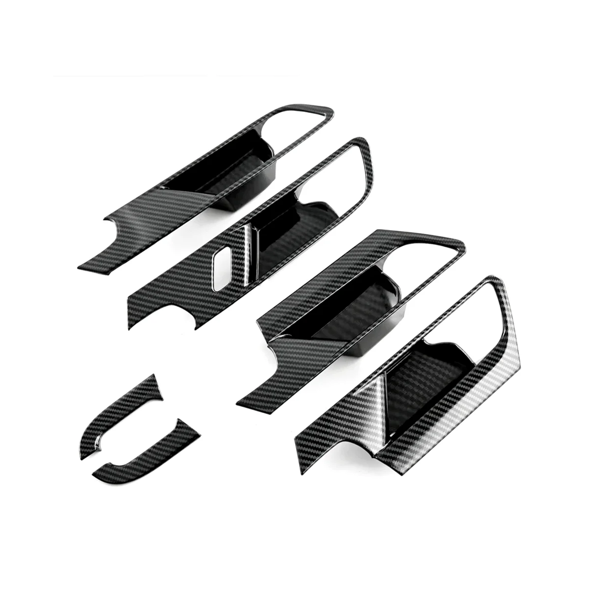 

Накладки на внутреннюю дверную ручку для-50 CX50 2023, наклейка на рамку, аксессуары для интерьера (ABS углеродное волокно)