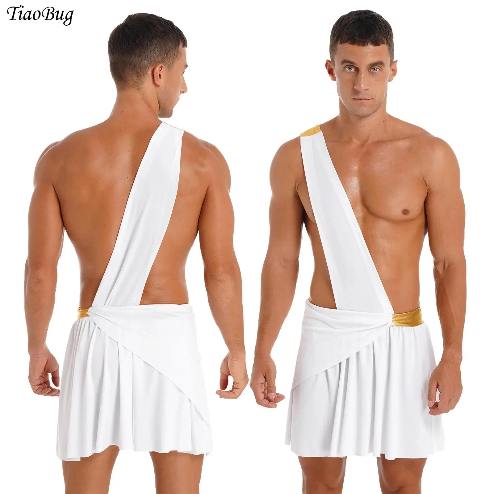 Мужской костюм на Хэллоуин для косплея древнего греческого воина юбка