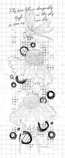 

Sunflower Dragonfly Stamps Diy Scrapbooking Card Stencil Paper Cards Handmade Album Stamp Sheets Decoration 2022