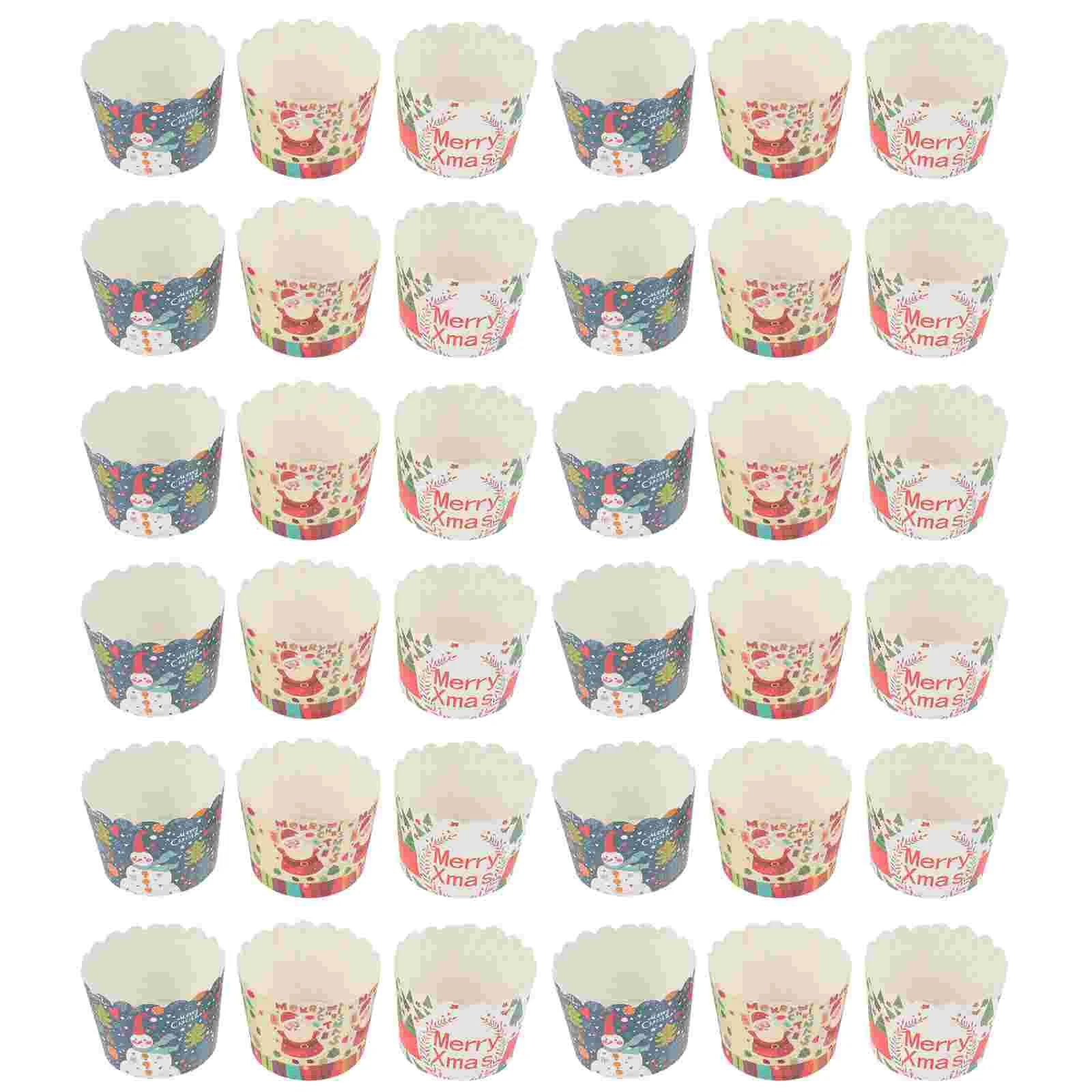 

Cupcake Baking Christmas Holiday Cups Wrapper Cup Muffin Paper Linersnowman Wrappers Liners Holdercake Supplies Bakeware Non