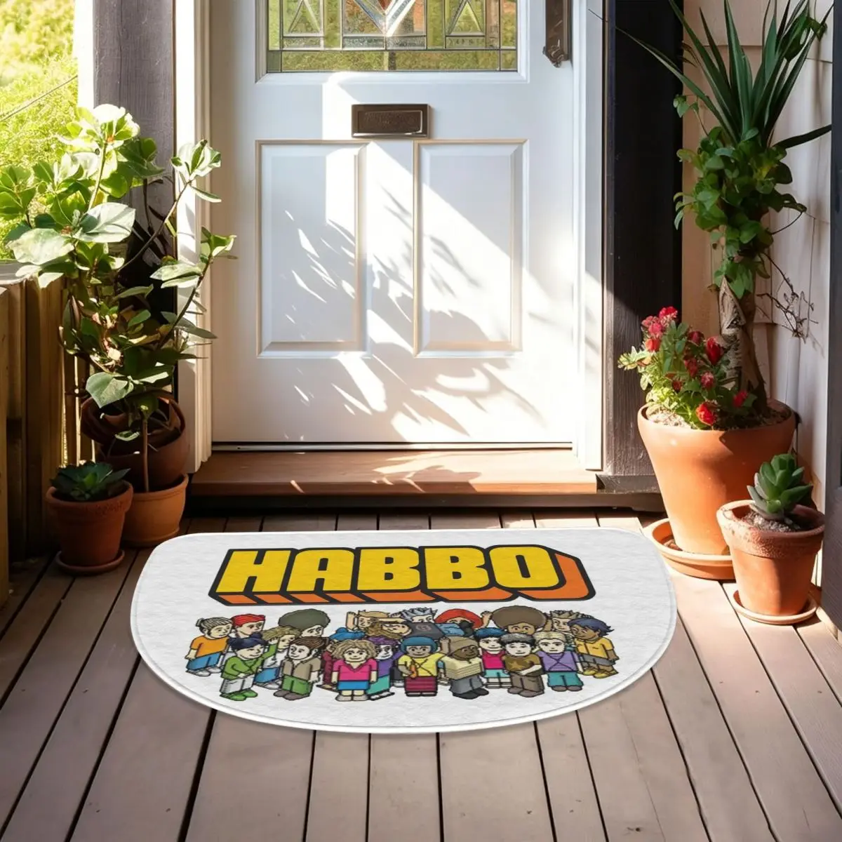 Коврик для ванной комнаты Habbo Hotel из мягкой фланели, полукруглый, нескользящий, впитывающий, для дома и спальни. (art.: 3920dcf944a65) - 3920dcf944a65