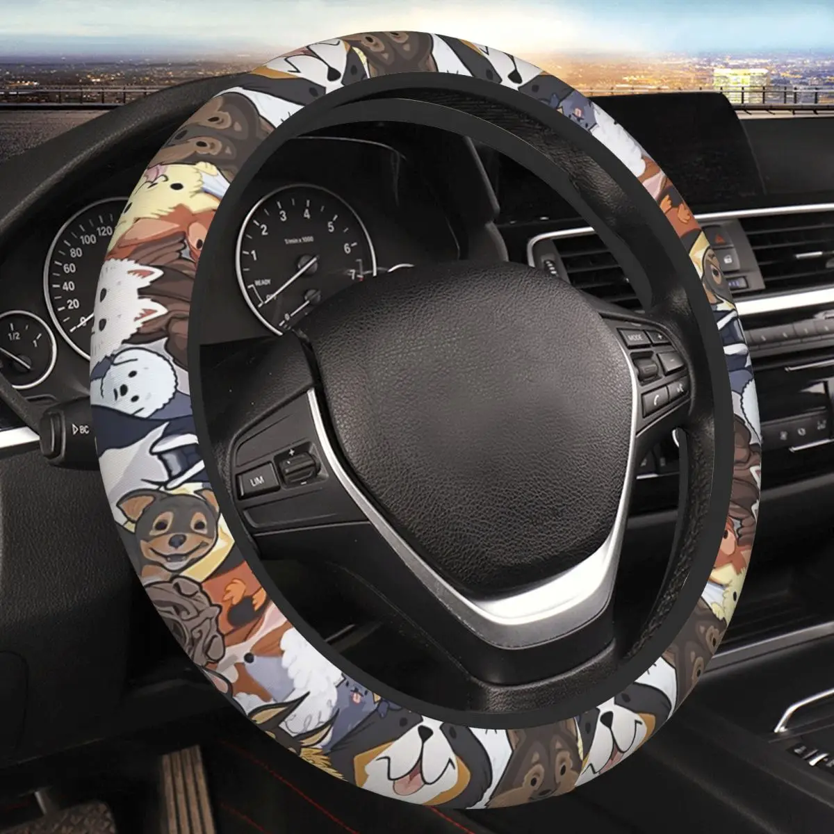 

Pupper Party Thickening Car Steering Wheel Cover 38cm Universal Suitable Car-styling Car Accessories