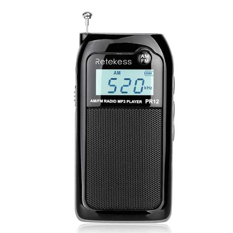 

Mini Portable Radio Card Charging Old Man FM Medium Wave Put Out Small Storage Table