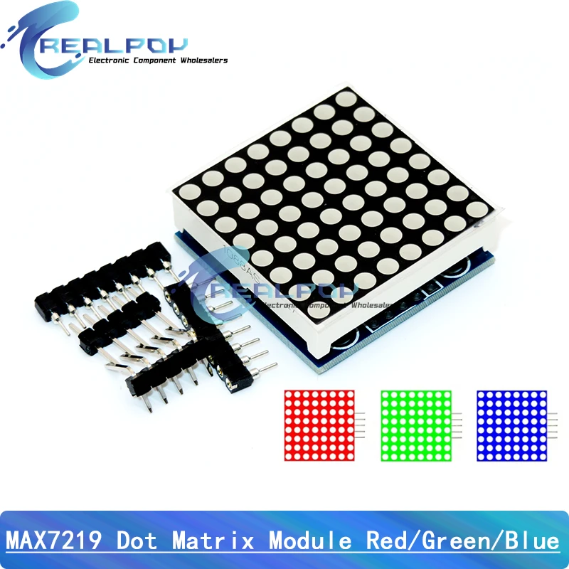 Фото MAX7219 Матричный модуль Модуль микроконтроллера Готовый модуль дисплея для Arduino №1
