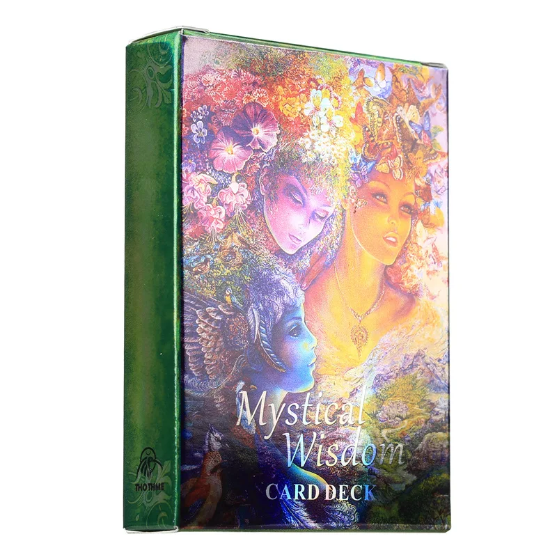 

Laser Mystical Wisdom Tarot Deck Oracle Cards Entertainment Card Game for Fate Divination Occult Tarot Card Games