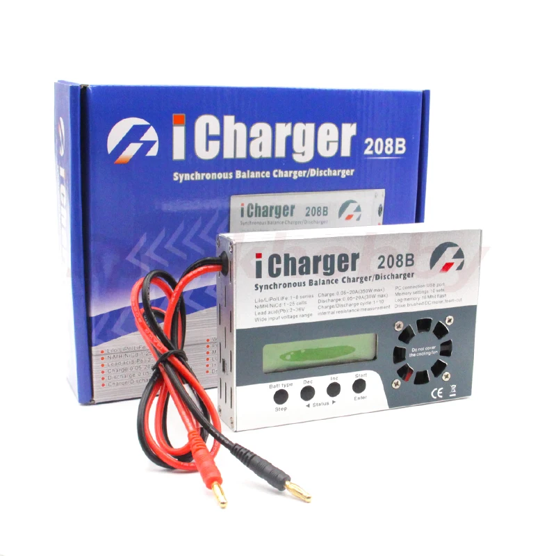 iCharger 208B 350W 20A 1-8S Lipo Smart Synchronous Balance Battery Charger /Discharger Ues on Professional RC Car Model Airplane