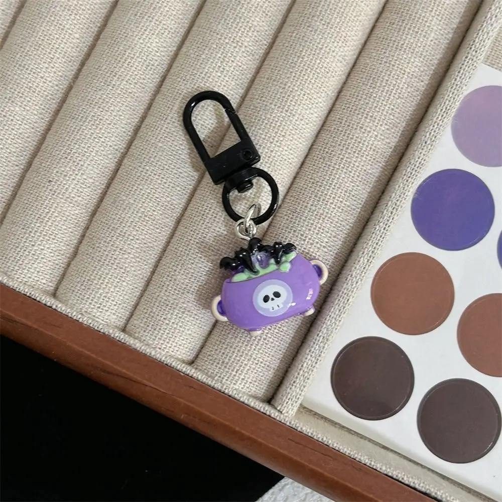 Милый череп брелок для ключей на Хэллоуин гробница призрак летучая мышь милый