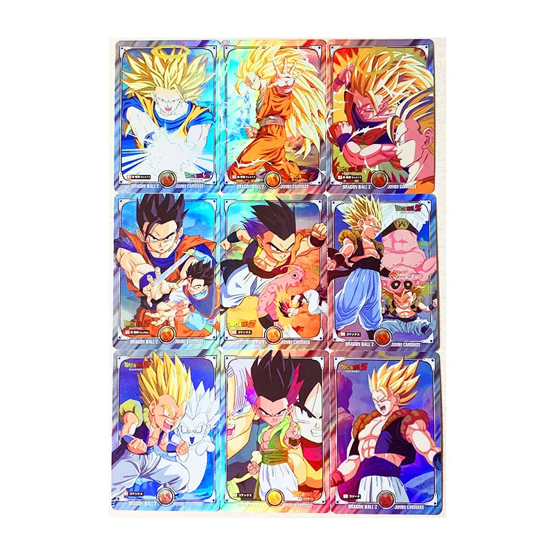 

9pcs/set Dragon Ball Z GT jumbo No.3 Super Saiyan Heroes Battle Card Ultra Instinct Goku Vegeta Game Collection Cards