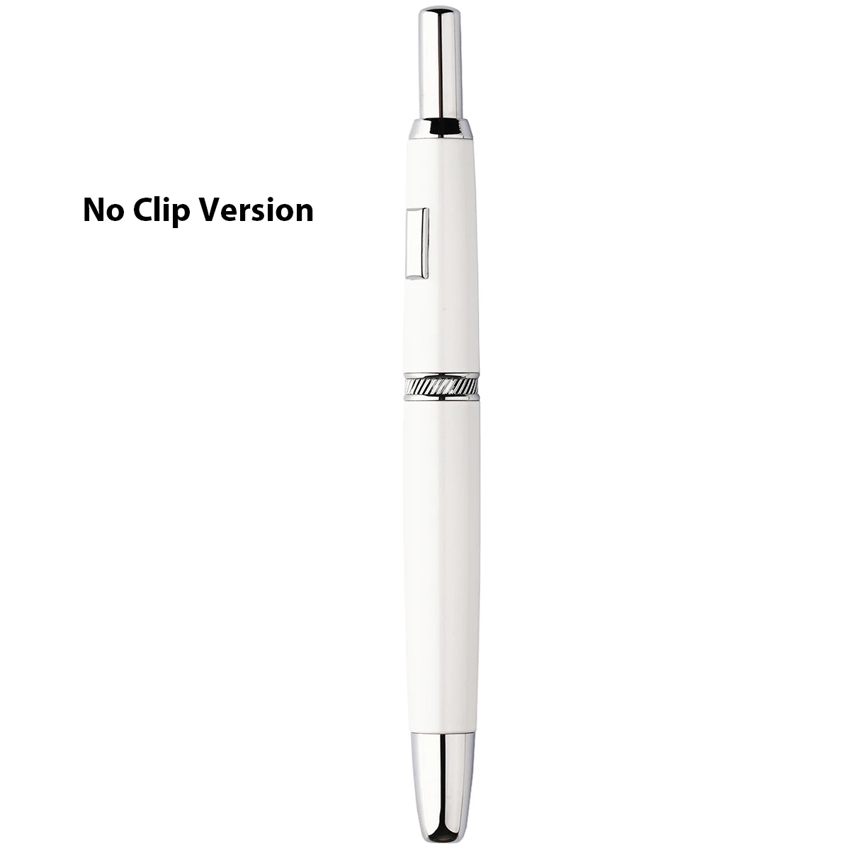 

In Stock! MAJOHN / Moonman A1 Press Fountain Pen, White Retractable Extra Fine Nib Metal No Clip Version & Converter for Writing