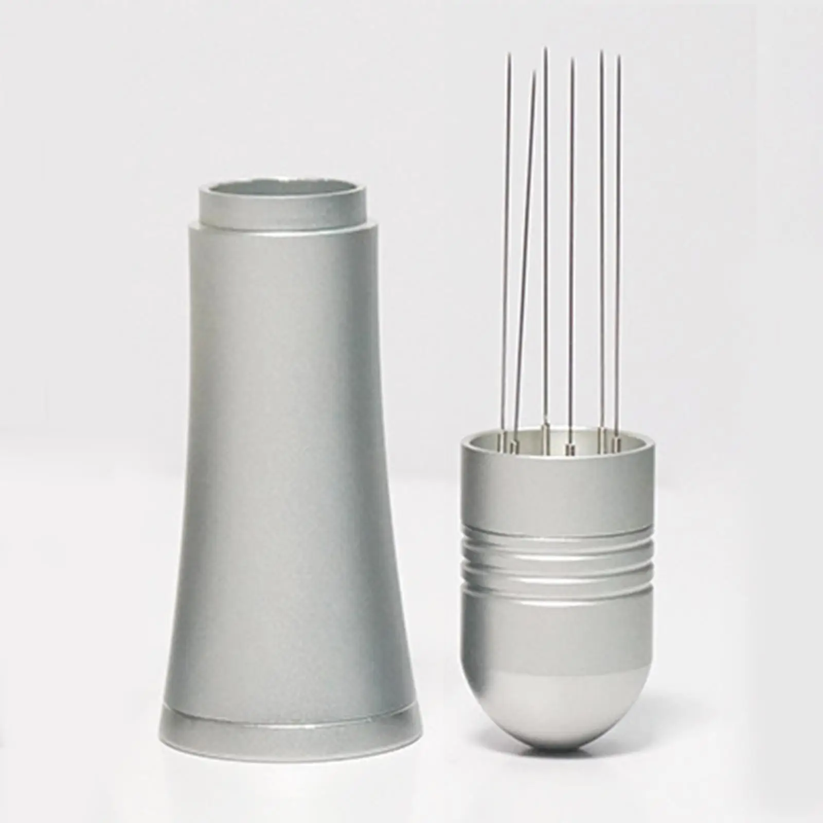 

Темпер для кофе эспрессо из алюминиевого сплава 2 в 1, аксессуары для кофемашины с плоским основанием, Темпер для бариста