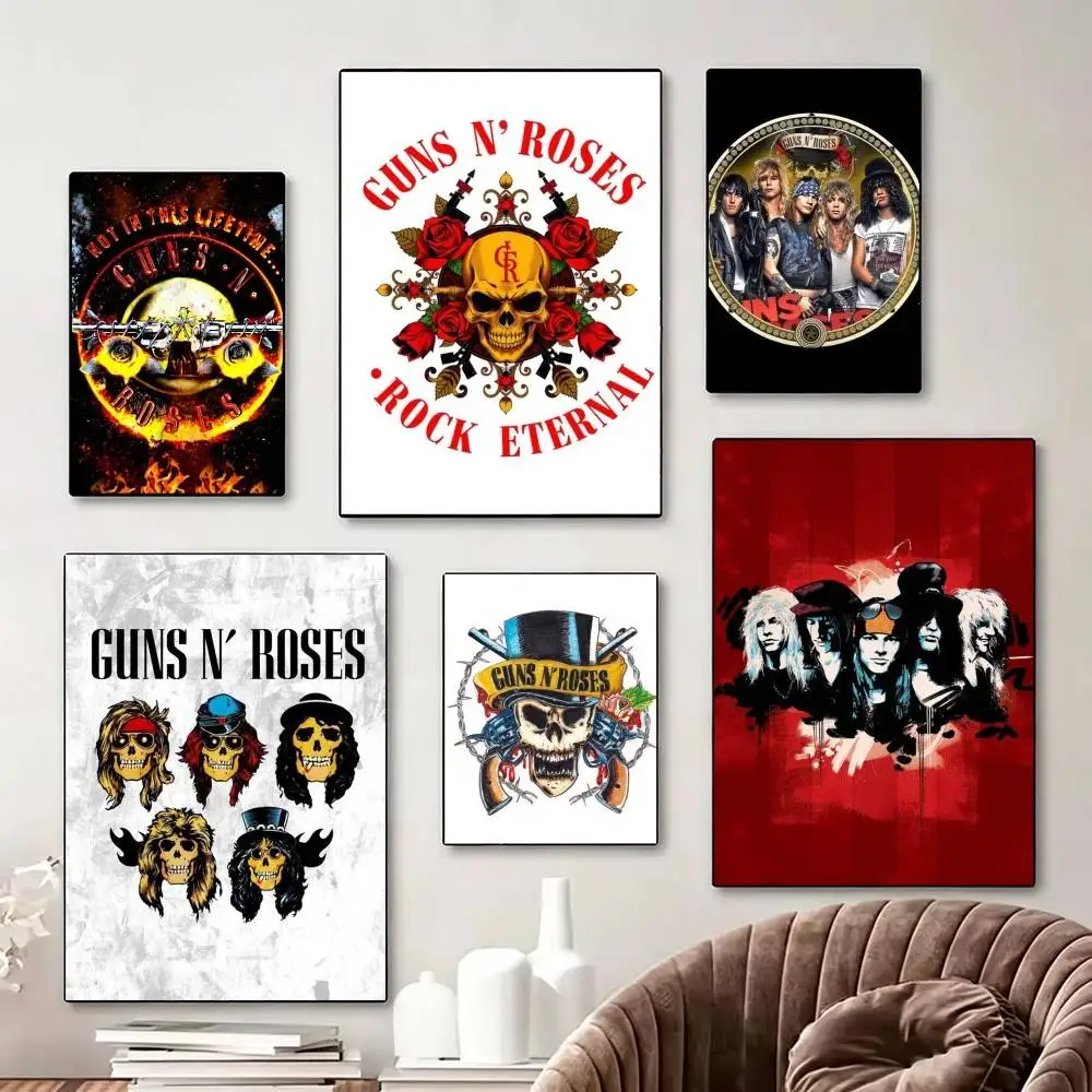 Фото Постер G-Guns N R-Roses, идеальный космический стикер, самоклеящийся, для офиса, домашнего кинотеатра, настенный декор, стильный подарок №1