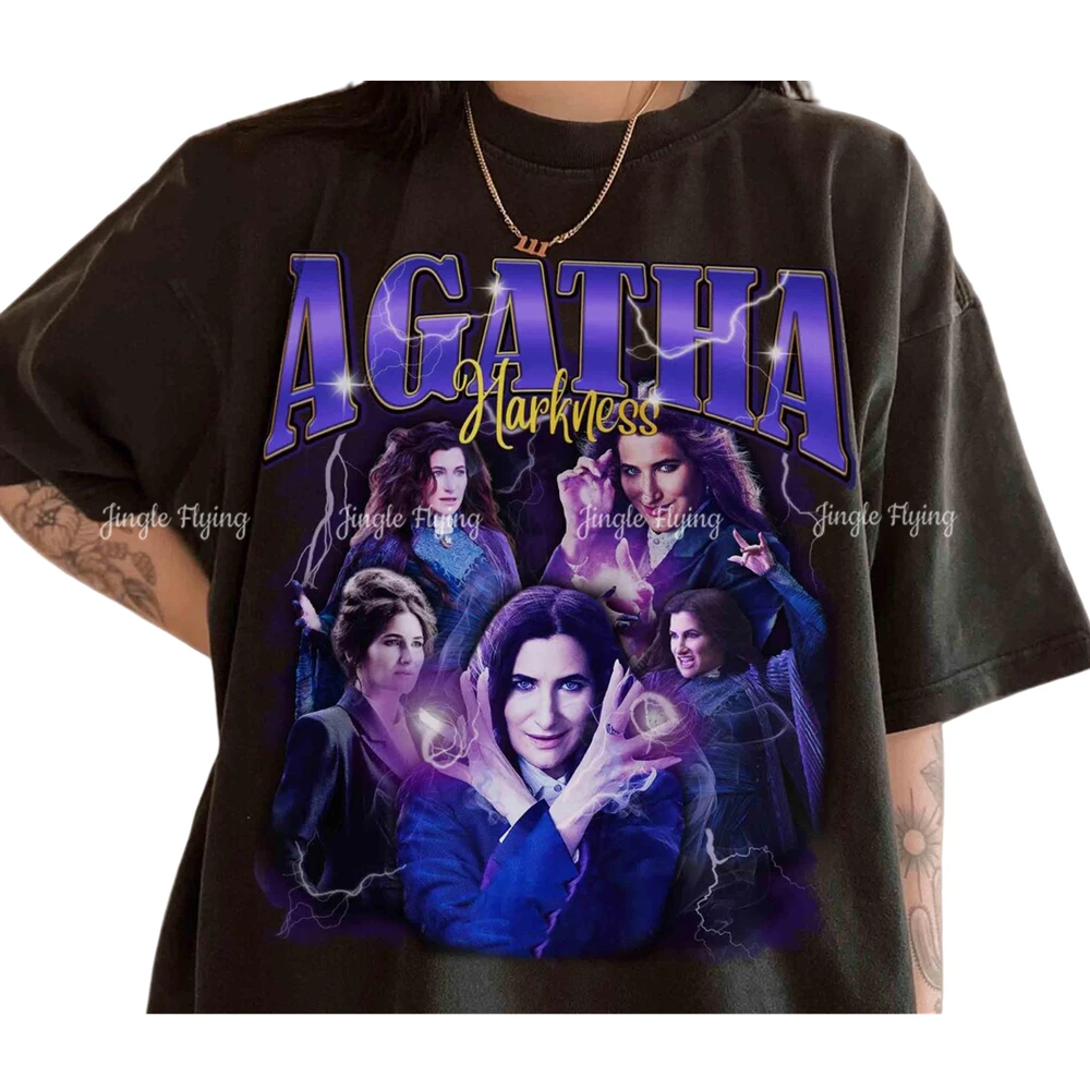 Футболка с портретом ведьмы Агата Харкнесс винтажная футболка Все я пережил