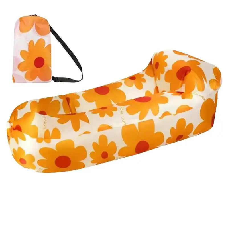 

Inflatable Couch Air Sofa Chair Blow Up Couch Beach Lounger Portable Inflatable Air Lounger Convenient For Camping Swimming Pool