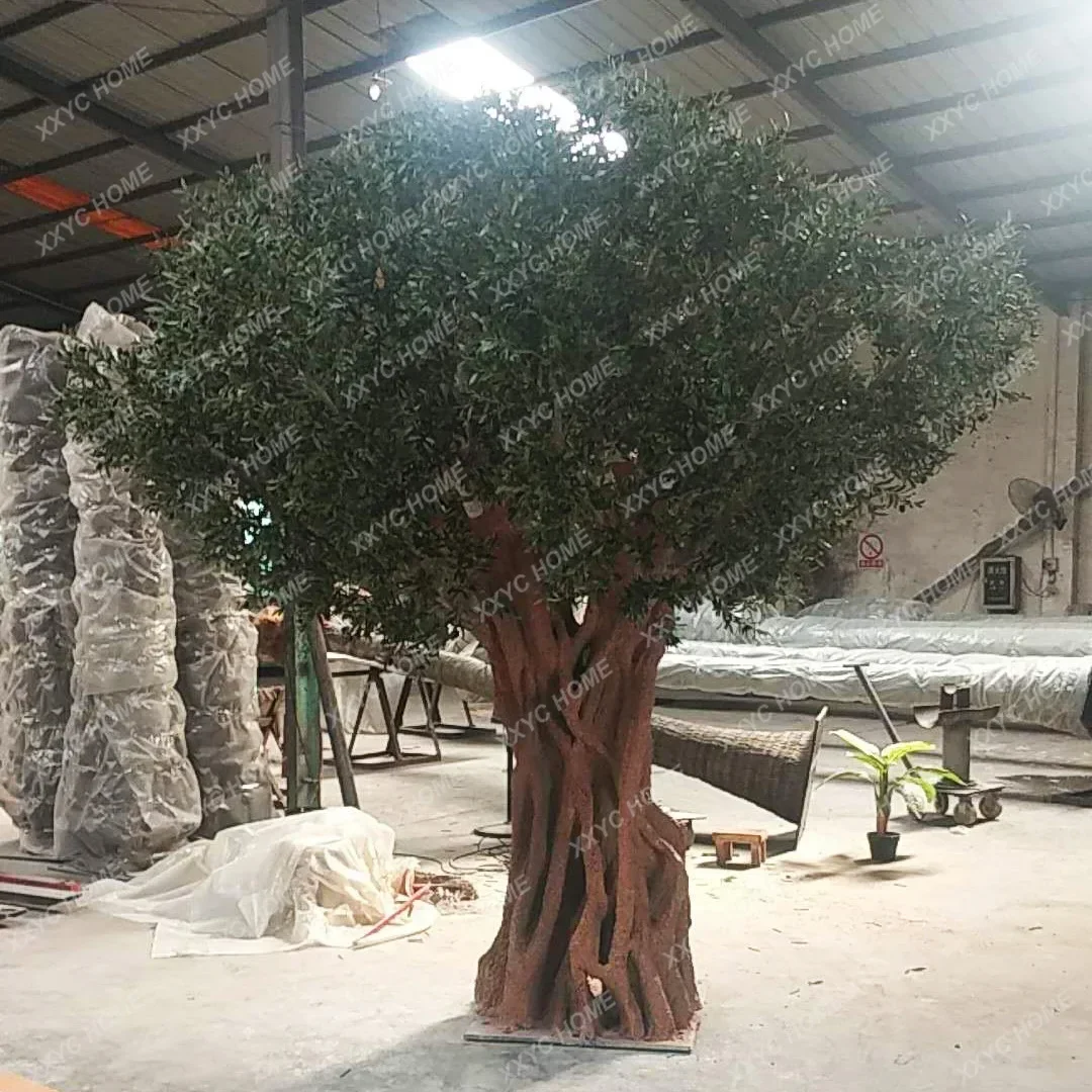 Искусственное растение большая Олива проект украшения искусственное дерево