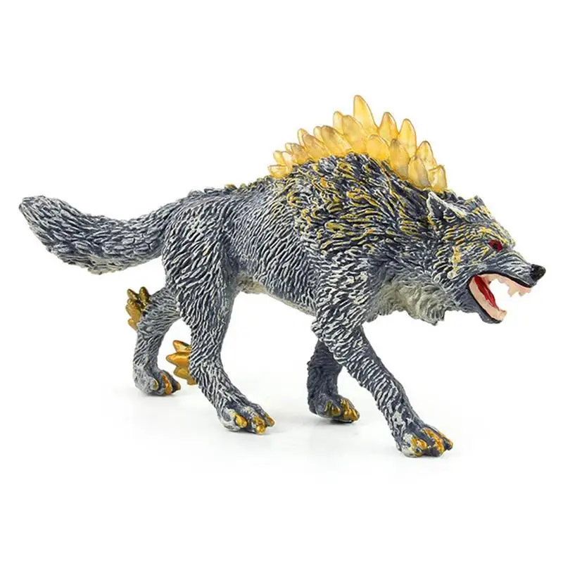 

Wolf Statue Snow Wolf Figurines Simulation Wolf Sculpture Home Decor Animal Wolf Desktop Ornaments Wildlife Model Crafts Gifts