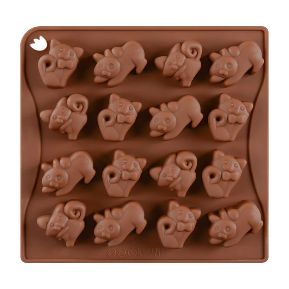 

Chocolate Baking Silicone Mould Cat Molds Candy Shape Pan Diy Ice Cocktail Egg Trayshapes Cookiecake Fondant Maker Mold Animal