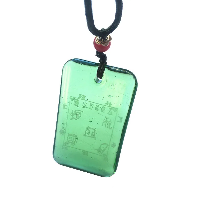 EBUTY квадратное стекло искусственное зеленое 5000 + ионы для здоровья мужчин и