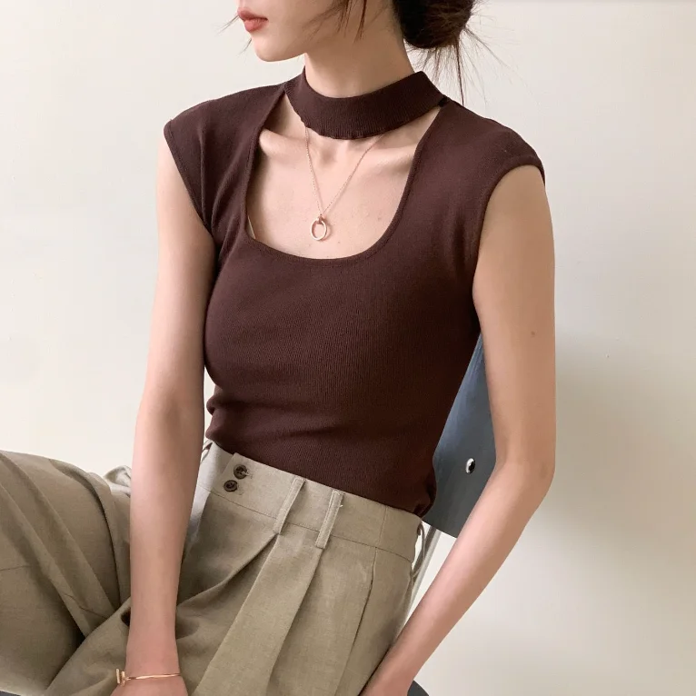 Топ с рукавами Flng женская летняя облегающая трикотажная рубашка квадратным