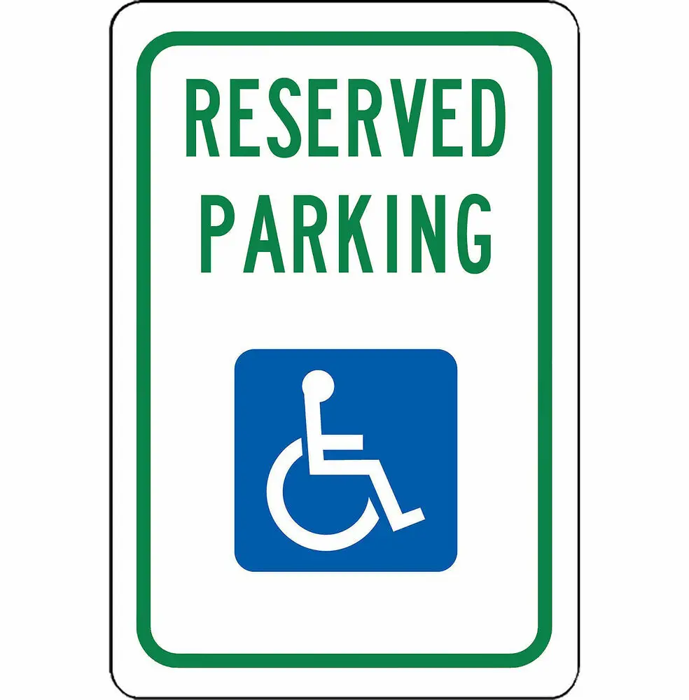 

Metal Sign - Handicap Reserved Parking Aluminum