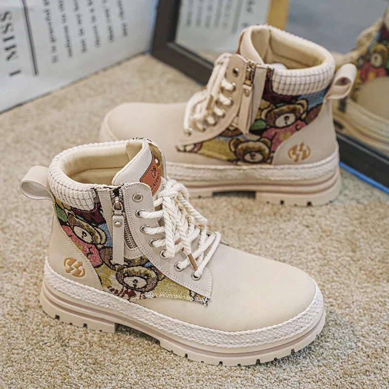 Мужские ботинки Martin осенние высокие в британском стиле уличные боевые пустынные