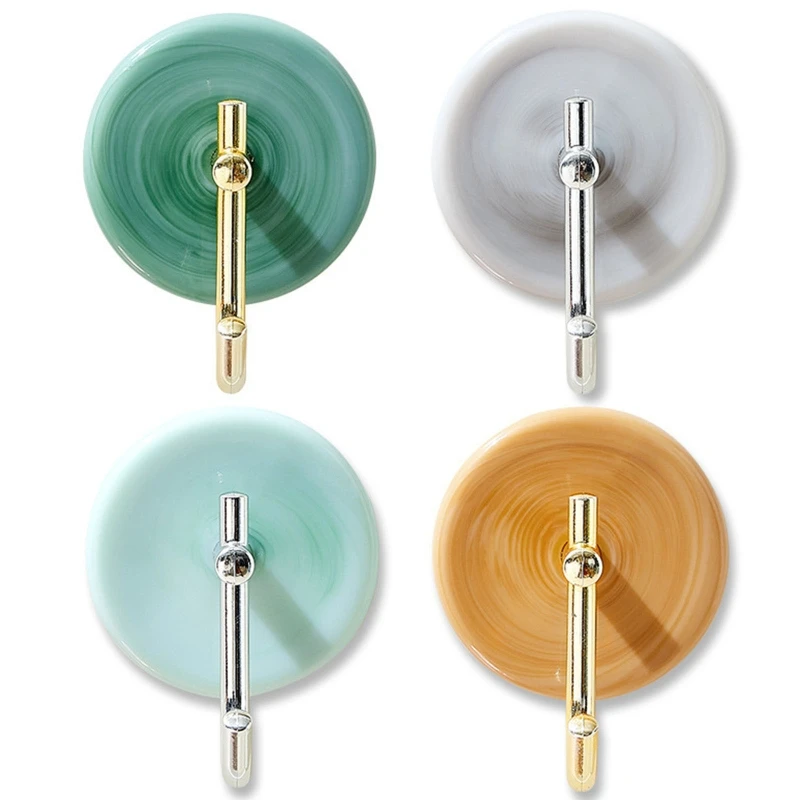 

Light Luxury J Shape Wall Hooks 2pcs/set Adhesive Moisture Proof Hanger