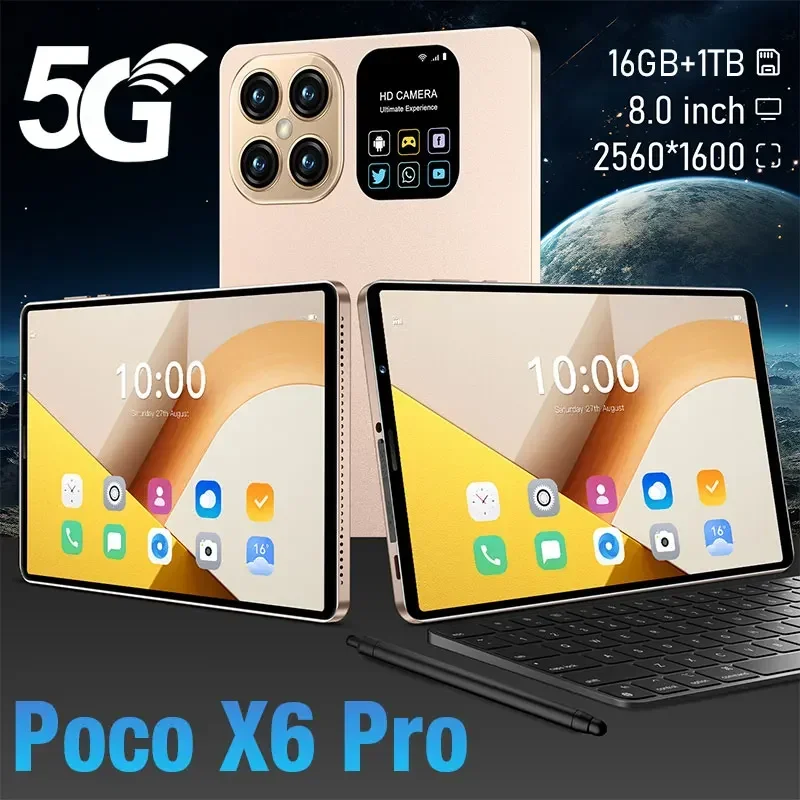Оригинальный планшет Poco X6 Pro, 16 МП, HD, Оригинальный планшет ...