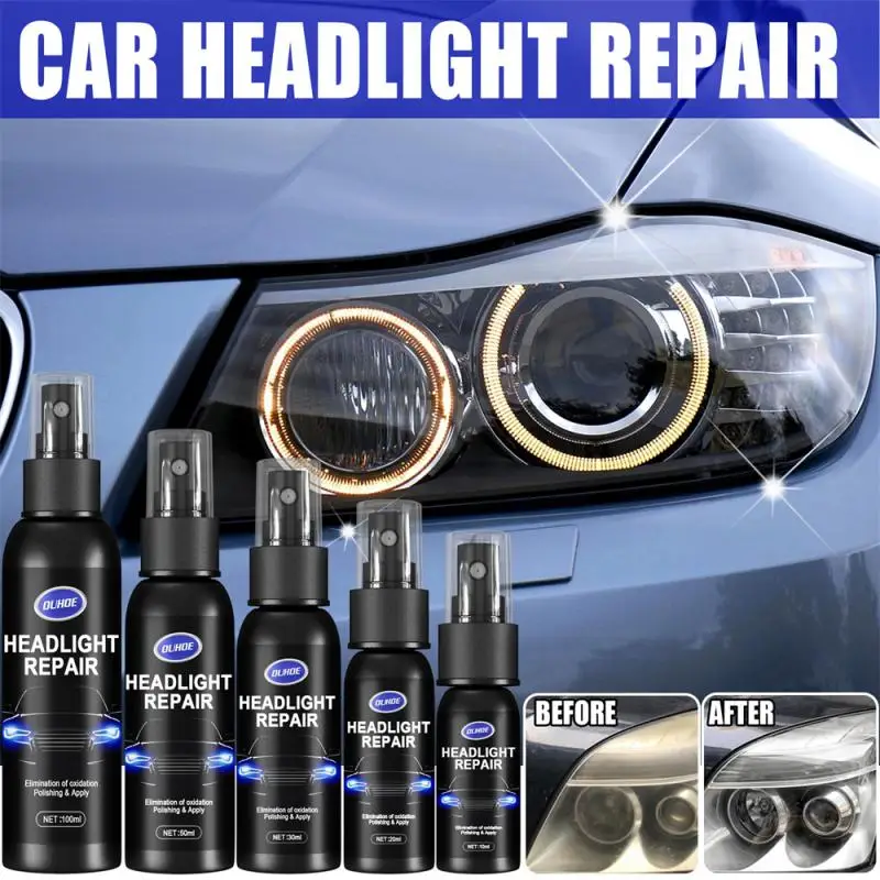 

10/20/30/50ML Car Headlight Restorative Liquid Automotive Light Removing Oxidation Dirt Anti-Scratch Repair Polish Liquid