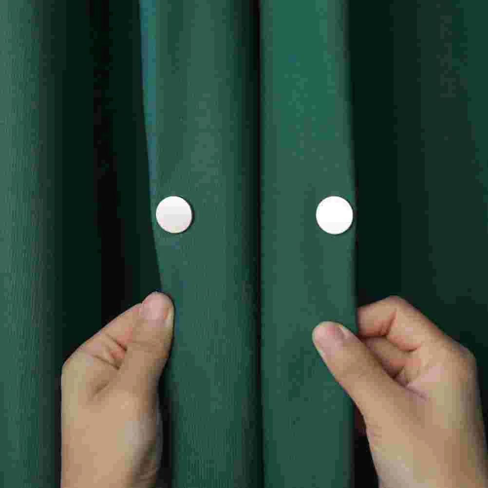 

5 Pairs Curtain Seam Magnets Closure Windproof Light Leakproof Metal Fasteners