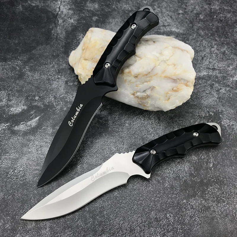 

Columbia Fixed Blade Knife Survival Combat Hunting Knives, 440C Blade Aluminum Handle with Sheath Edc Tactical Pocket Multi Tool