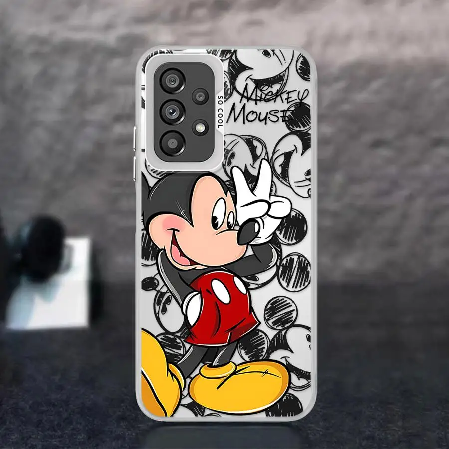 Чехол для телефона Disney с Микки и Минни Маусом Samsung Galaxy A16 A25 A52 A72 A15 A52s A51 A55 A54 A53 A71 4G A73